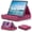 Purple, variant on Tablet Pillow Holder, Foldable iPad Stand for Lap, Bed and Desk -Tablet Soft Pad Dock with Pocket & Stylus Mount Compatible with iPad Pro 12.9, 10.5, 9.7 Air Mini 6 5 4 3, Galaxy Tab, E-Reader