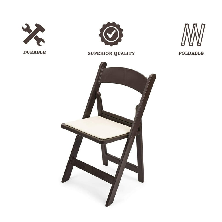 Dark brown folding sale chairs
