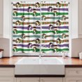 thumbnail image 2 of Ambesonne Dog Lover Kitchen Curtains, Dachshunds in Clothes, 55"x39", Multicolor, 2 of 3