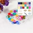thumbnail image 3 of Cuentas espaciadoras sueltas para hacer joyas, dijes, cuentas, collares, colores, cuentas de joyería 18 rejillas 3692 piezas, 3 of 9