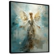 thumbnail image 2 of Designart "Angels' Announcement Celestial Christianism I" Christianity Floater Framed Wall Art Prints, 2 of 5