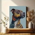 thumbnail image 6 of Tribal Pitbull Dog Canvas Wall Art Print, Living Room Bedroom Office Cafe Den Decor, 6 of 8