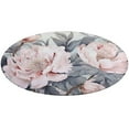 thumbnail image 5 of Flower Round Area Rugs for Bedroom Living Room, 5FT Soft Indoor Circle Carpets, Carpet Home Decor Floor Mat, 5 of 8