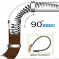 thumbnail image 4 of Manganese Steel Snake Clog Pipe Auger, Spring Cable Unclogger, Extendable Claws, 16mm Bending Drill Bit End, Toilet Plumbing Spring Cable, 4 of 7