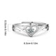 thumbnail image 3 of Fiudx Anillo Cúbico, Elegante Anillo En Circonita Cúbica, Alianza Romántica, Diseño Único de Mariposa, Regalo de Compromiso para Mujeres y Niñas, Uso Diario En Fiestas, Elegancia Atemporal, Incluye C, 3 of 7