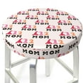 thumbnail image 3 of Bingfone 12 Inch Padded Round Bar Stool Cover Cushion With Elastic Fabric Round Chair Seat - Mothers Day, 3 of 7