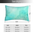 thumbnail image 2 of Salouo Cyan Mint Marble Pattern Pillow Cases,1PC Pillow Covers with Envelope Closure Decorative Pillow Case for Bed Couch,Pillows Not Included-16"x24", 2 of 6