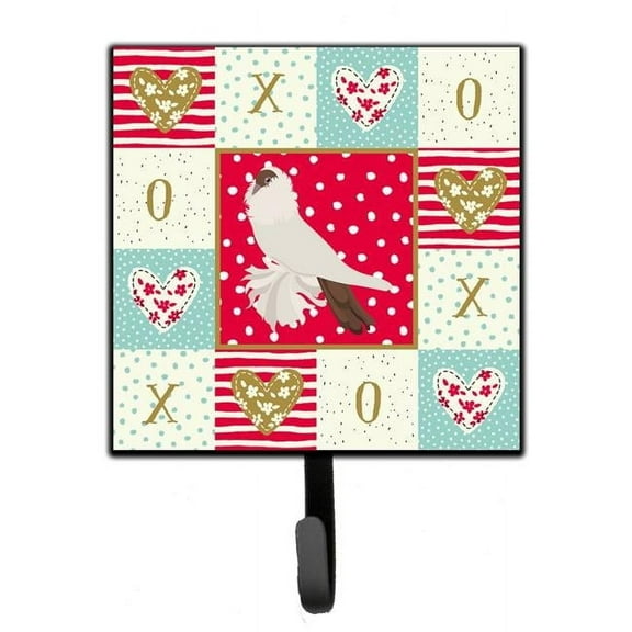 Caroline's Treasures CK5371SH4 German Helmet Pigeon Love Leash or Key Holder, Red, 7Hx4.25W, multicolor