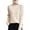 Beige, variant on Women Turtleneck Sweater Long Sleeve Knit Top Cozy Winter Wear Soft Pullover Chic Warmth Loose Fit Cold Season Essentials M Size Yellow