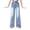 Blue, variant on Ruyang Baggy Jeans for Girls Wide Leg Casual Jeans Teens Solid Elastic High Waist Y2K Plain Denim Pants Athletic School Pant