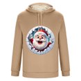 thumbnail image 4 of Sudadera con capucha para hombre, informal, a la moda, con estampado navideño, de manga larga y bolsillo, de poliéster, 4 of 4
