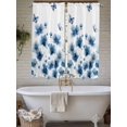 thumbnail image 4 of Navy Blue Floral Living Room Curtains 2 Panel, Spring Flowers Butterflies Watercolor Cafe Window Treatment, Extra Long Farmhouse Bedroom Bathroom Kitchen Curtains Drapes 104"x72", 4 of 6