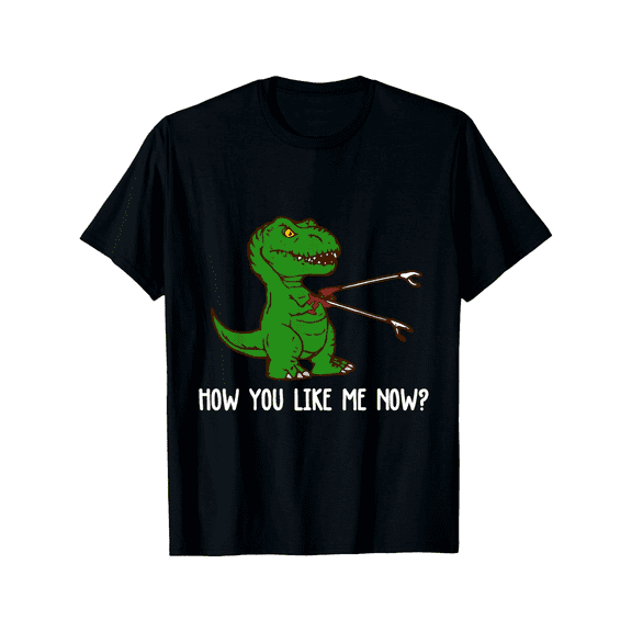 Men's Funny Cartoon T-Rex Dinosaur Graphic T-Shirt