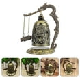 thumbnail image 4 of Qumonin Vintage Asian Zen Dragon Bell Bronze Fengshui Statue Home Decor, 4 of 4