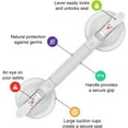 thumbnail image 6 of DAREN MEDICAL Portable Suction Cup Grab Bar Heavy Duty Bathtub Rail, White, 15", 6 of 8