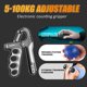 thumbnail image 2 of Fortalecedor de Agarre de Mano de Conteo ElectróNico Ajustable para Hombres Mujeres Adultos RecuperacióN Muscular Fitness Gris, 2 of 5