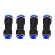 thumbnail image 1 of Conector Neumático Recto De 4 Piezas, Empuje De Goma Para Conectar Accesorios Para La Industria De Embalaje De Automóviles 5/8 Pulg. 1/2 Pulg., 1 of 8