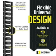 DC Cargo Etrack Rails 5 Horizontal Black Powder Coated E Track Rail 8-pack