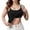 Black, variant on YAYUBA Cami With Shelf Bra Racerback Tank Tops for Women with Shelf Bra Cotton Wide Strap Camisole Yoga Cami Shirts