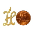 thumbnail image 5 of A to Z Any Any One 14K Yellow Gold Letter Pendant Charm, 5 of 8