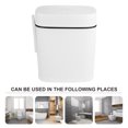 thumbnail image 3 of Papelera de baño con portaescobillas, papelera rectangular delgada para inodoro, 3 of 6