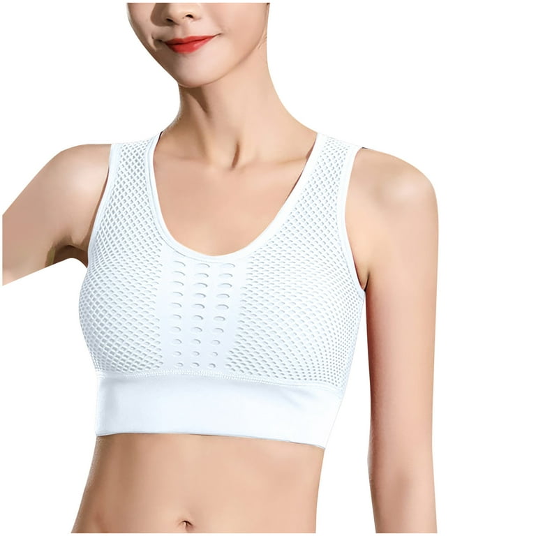 Odeerbi Wireless Lounge Bras for Women 2024 Comfortable Lace Breathable Bra  Underwear White 