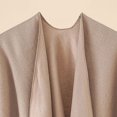 thumbnail image 5 of Xfvqtps Women Cape Tassels Plaid Printing Classical Wool Thickened Warm Loose Windproof Coldproof Warm Winter Cardigan Shawl Wraps Coffee, 5 of 6