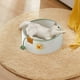 thumbnail image 1 of Cesta-Cama para Gatos Tejida con Cuerda de Algodón | Casita Redonda y Cálida para Mascotas | Rascador Ideal para Perros y Gatos Pequeños | Lavable a Máquina | Blanca | 35X35X14Cm | Laa250804003Wh, 1 of 6