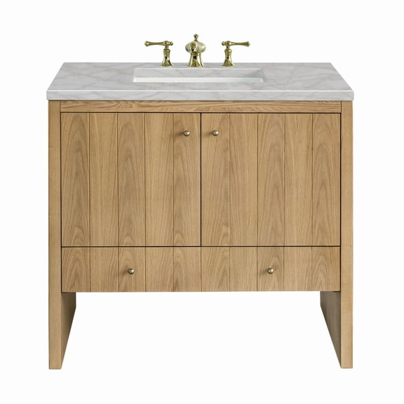James Martin Vanities 435-V36-3Vsl Hudson 36" Free Standing Single Basin Poplar Wood