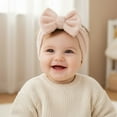 thumbnail image 2 of REDARER Baby & Toddler Soft Fuzzy Bow Headband, Solid Color Stretchy Hair Band for Newborns,0-36 Months, 2 of 4