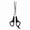 Black Thinning Shears, variant on Stainless Steel Pet Grooming Scissors with Comfortable Ergonomic Handle, Professional Sharp Hair Cutting Shears for Dogs and Cats, Reliable Home Trimming Tool for Paws, Faces and Coats, 1-Piece