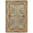 thumbnail image 5 of SAFAVIEH Heritage Dexter Traditional Wool Area Rug, Blue/Gold, 10' x 10' Round, 5 of 7