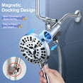 thumbnail image 6 of Doulami 8" Rain Shower Head Combo with Handheld, Dual Shower Head with Filter 10 Setting Handheld Showerhead with Adjustable Extension Arm, 6 of 11