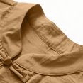 thumbnail image 6 of Women's Solid Stand Collar Frog Button Jacket, Long Sleeve Casual Fashion Regular Outerwear Coat for Winter Daily Work Home Wear Coffee S(S), 6 of 7