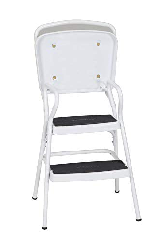 Cosco Retro Counter Chair Step Stool, Cosco Retro Counter Chair Step Stool With Lift Up Seat