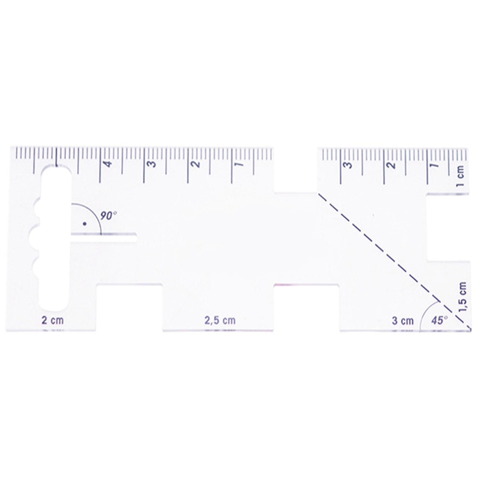 Lomubue Thickness Gauge Clear Lines Accurate Scale Break-resistant Anti ...