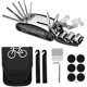 thumbnail image 1 of 26-27 Bike Repair Tool Kit 16 in 1 Cycling Multifunctional Bicycle Fix Set with Storage Bag Includes 2 Tire Levers, 6 Patches, Metal Rasp and Extra Al, 1 of 5