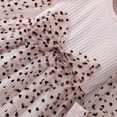 thumbnail image 7 of Elegant Knit Dress with Mesh Skirt and Bow Detail for Little Girls, Long Sleeve Round Neck Party Dress â for Fall, Winter, and Holiday Outings, Cute Toddler & Baby Girls Sweater Dress, 7 of 7