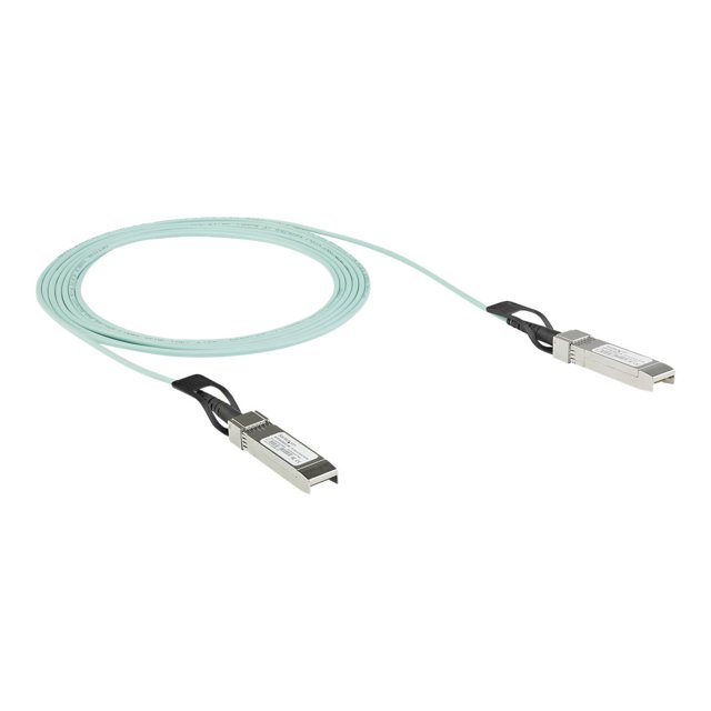 StarTech.com Dell EMC AOC-SFP-10G-2M Compatible 2m/6.5ft 10G SFP+ to SFP+ AOC Cable, 10GbE SFP+ Active Optical Fiber, 10Gbps SFP Plus/Mini GBIC/Transceiver Module Cable, Z9100, GBIC Cable - Lifetime Warranty (AOCSFP10G2ME) - Ethernet 10GBase cable - SFP+ (P) latched to SFP+ (P) latched - 2 m - fiber optic - Active Optical Cable (AOC)