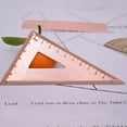 thumbnail image 6 of Milisten Metal Engineering Ruler Drafting Triangle Copper Light Brown for Students 1Pack, 6 of 9