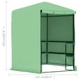thumbnail image 3 of vidaXL Greenhouse with Shelves Steel 89.4"x87.8" 8166, 3 of 11