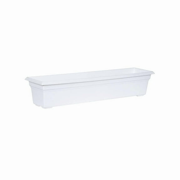 Root & Vessel Countryside Flower Box, White, 30"
