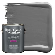 Better Homes & Gardens Interior Paint and Primer, Charcoal Wisp / Gray, 1 Gallon, Satin