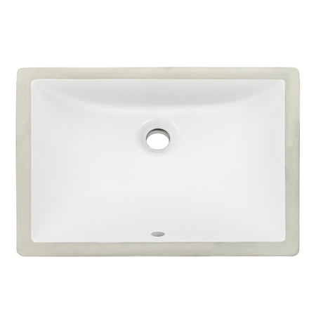 20 1 4 Ticor B2 Belfast Series Ceramic Undermount Rectangular Vanity Sink