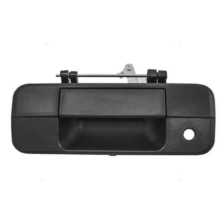 95 Toyota Pickup Door Shell - Black Rear Textured Tailgate Door Handle For 2007 2008 2009 2010 2011 2012 2013 Toyota Tundra Pickup Truck - w/o Camera Hole
