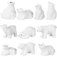 thumbnail image 1 of 10 Uds. Figuras de animales árticos de osos polares, decoraciones de osos polares, juguetes de osos polares, figuras de animales de invierno, 1 of 5
