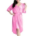 thumbnail image 2 of uublik Pajama Sets for Women Nightgowns with Robe Soft Comfy Pajamas Set 2 Piece Outfits, 2 of 3