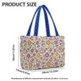thumbnail image 7 of Pzuqiu Floral Large Capacity Quilted Tote Bag for Women, Reversible Blue Puffer Hobo Shoulder Bag, Lightweight Laptop Tote for Work, Travel, Shopping, College, Everyday Use, 7 of 7