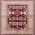 thumbnail image 1 of Ahgly Company Machine Washable Indoor Square Industrial Modern Pastel Orange Area Rugs, 7' Square, 1 of 7