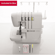 SINGER® S0100 Metal Frame Serger with Accessory Kit | Overlock Machine with 6 Built-in Stitches | 2-3-4 Thread Capability, 1300 Stiches per Minute & Differential Feed
